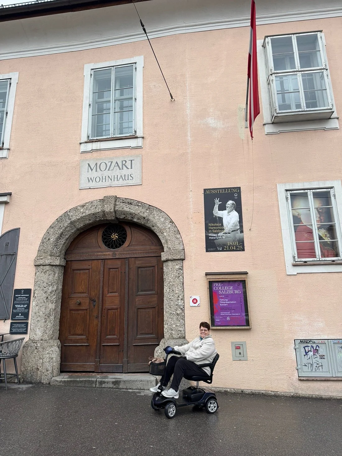Kunde bei Mozarts Wohnhaus in Salzburg